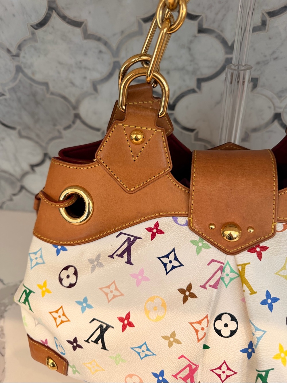 Louis Vuitton Monogram Murakami Ursula Shoulder Bag - Picture 4 of 9